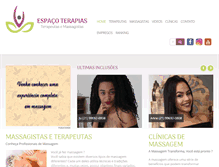 Tablet Screenshot of espacoterapias.com.br